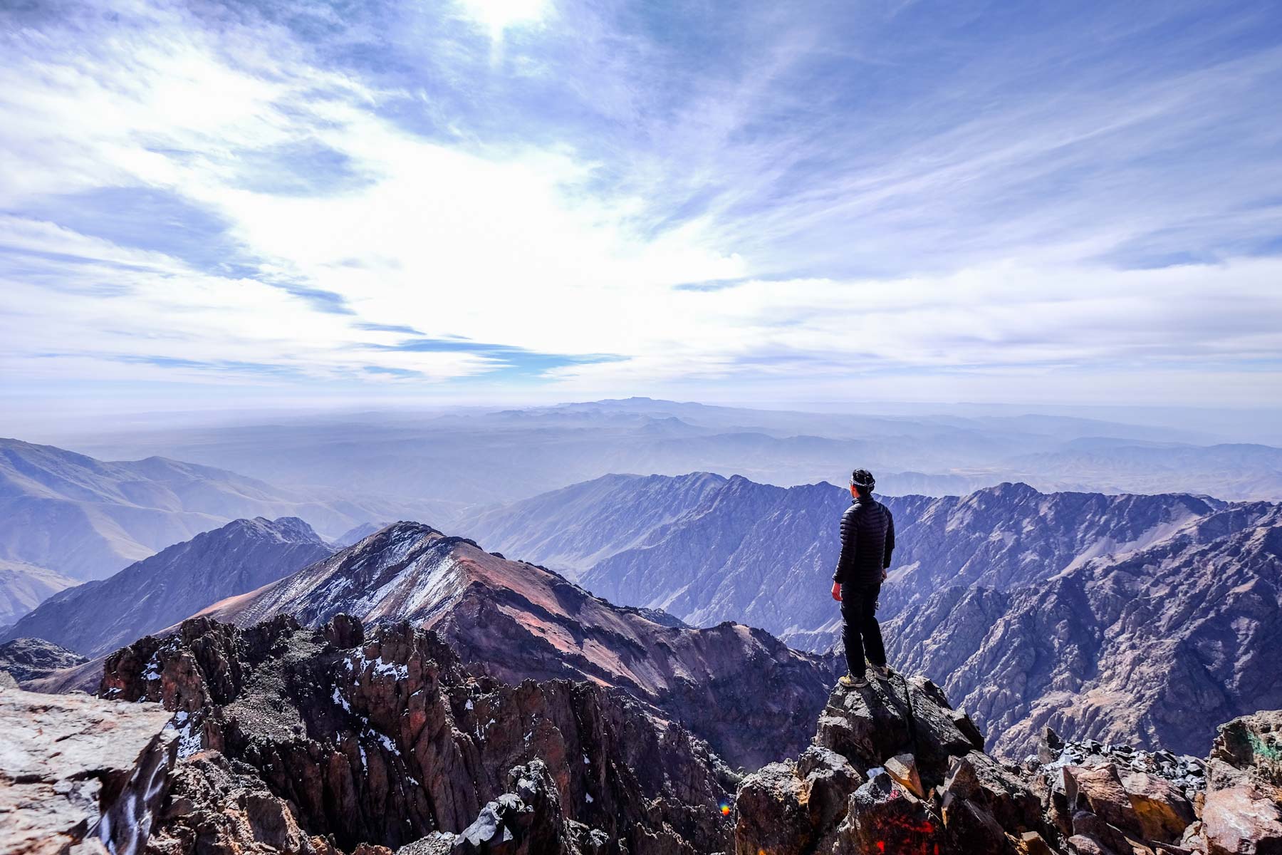 View from Toubkal summit