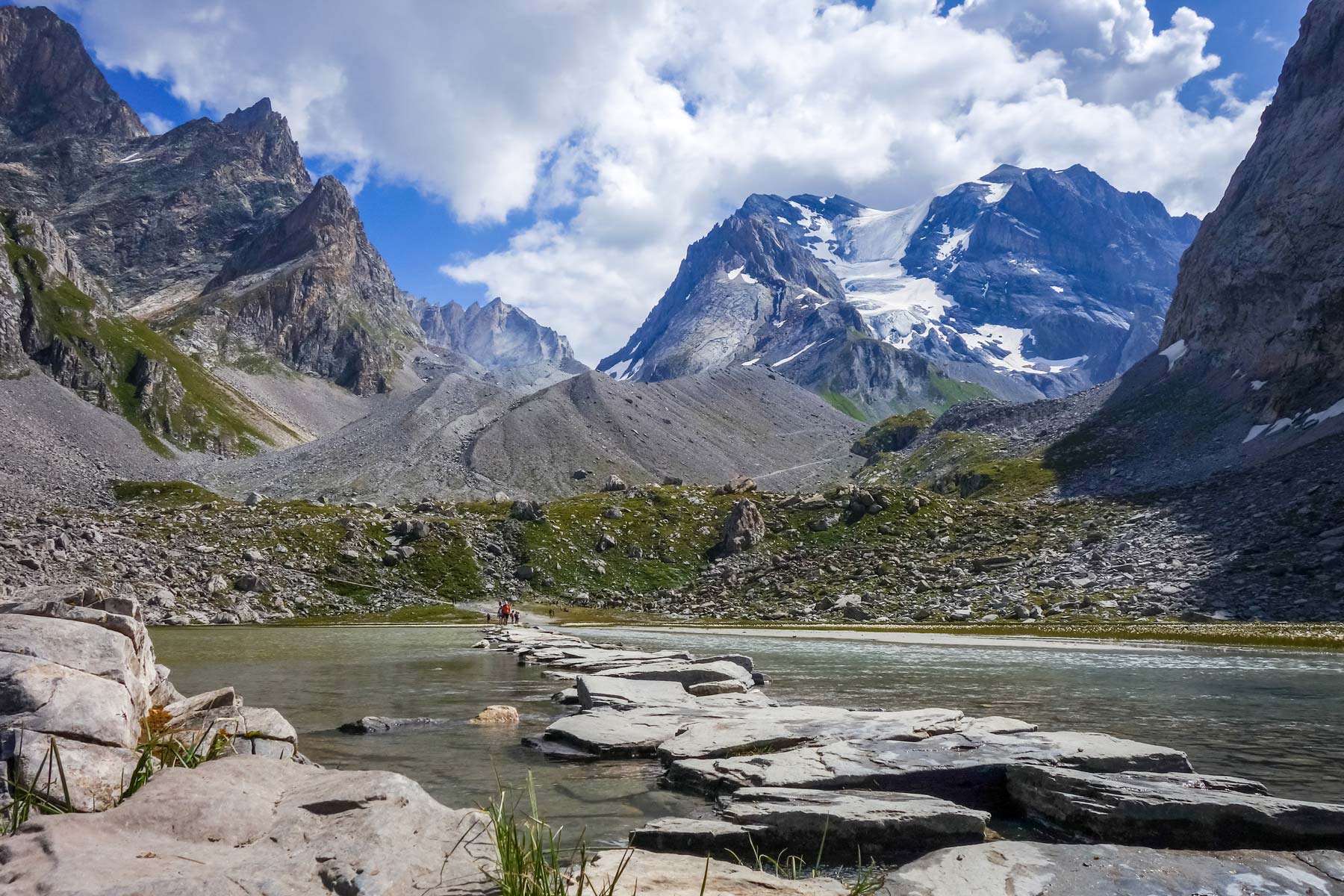 View of Lac des Vaches in the Vanoise National Park