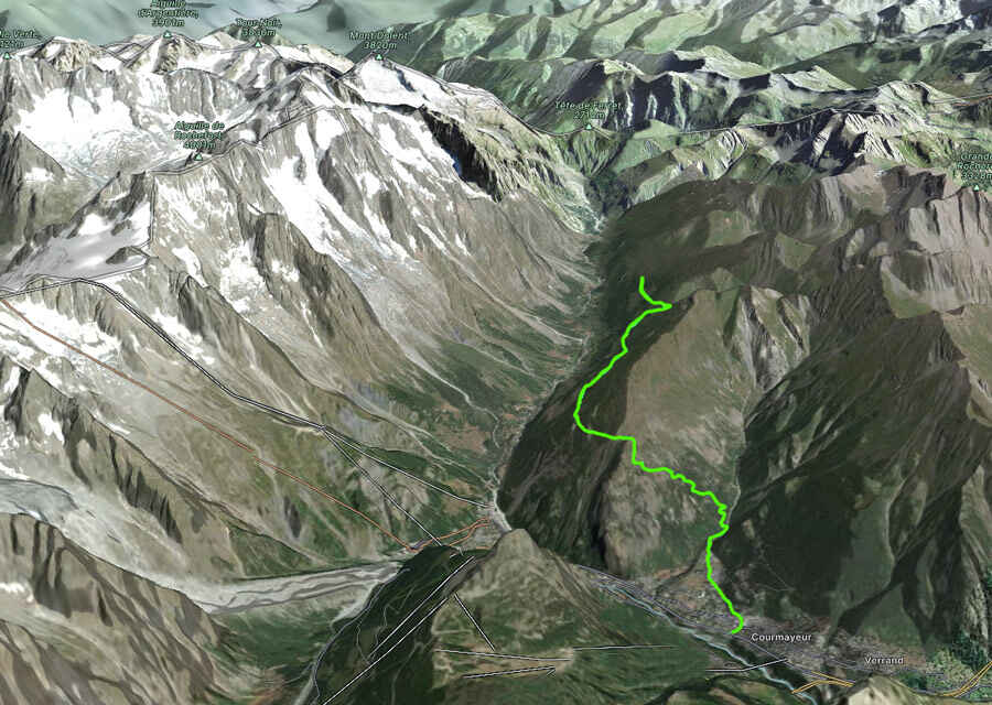 tour du mont blanc elevation map